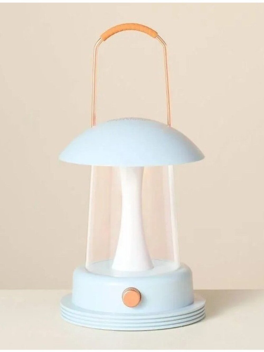 Hearth & Hand Portable LED Rechargeable Table or Hanging Baby Blue Lantern